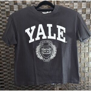 Yale University H&M Teens Black Short Sleeve T-Shirt Size M